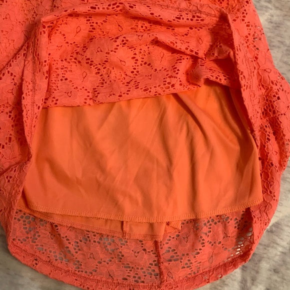 Beautiful Coral Strapless Dress - Picture 6 of 8